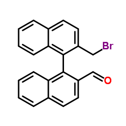 (1S)-2'-(bromomethyl)-[1,1'-Binaphthalene]-2-carboxaldehyde Structure