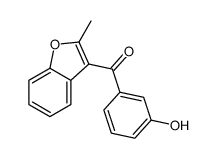 (3-hydroxyphenyl)-(2-methyl-1-benzofuran-3-yl)methanone结构式