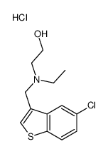 2-[(5-chloro-1-benzothiophen-3-yl)methyl-ethylamino]ethanol,hydrochloride结构式