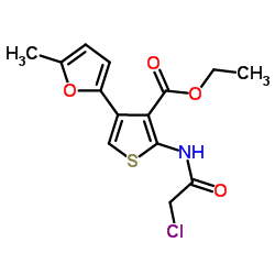 2-(2-CHLORO-ACETYLAMINO)-4-(5-METHYL-FURAN-2-YL)-THIOPHENE-3-CARBOXYLIC ACID ETHYL ESTER picture