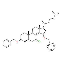 7α-Chloro-3β,15α-bis(benzyloxy)-5α-cholest-8(14)-ene Structure