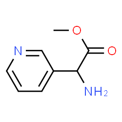 3-Pyridineaceticacid,alpha-amino-,methylester(9CI) Structure