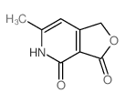 4-Hydroxy-6-methylfuro(3,4-c)pyridin-3(1H)-one structure