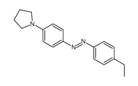 4'-ethyl-4-N-pyrrolidinylazobenzene结构式