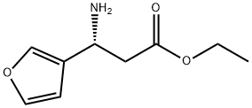 (R)-3-氨基-3-(呋喃-3-基)丙酸乙酯结构式