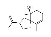 Spiro[4.5]dec-9-en-6-ol, 6,10-dimethyl-2-(1-methylethenyl)-, (2R,5R,6S)- (9CI) structure