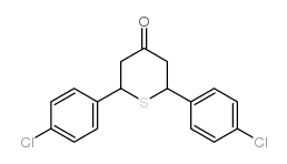 2,6-BIS-(4-CHLORO-PHENYL)-TETRAHYDRO-THIOPYRAN-4-ONE structure