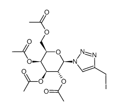 1H-1,2,3-Triazole,4-(iodomethyl)-1-(2,3,4,6-tetra-O-acetyl-b-D-galactopyranosyl)- picture