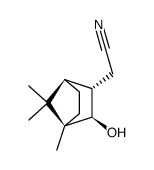 [1R-(endo,exo)]-3-Hydroxy-4,7,7-trimethylbicyclo[2.2.1]heptan-2-acetonitril Structure