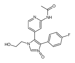 N-{4-[5-(4-fluorophenyl)-1-oxy-3-(2-hydroxyethyl)-3H-imidazol-4-yl]pyridin-2-yl}acetamide Structure