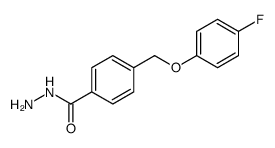 Benzoic acid, 4-[(4-fluorophenoxy)methyl]-, hydrazide结构式