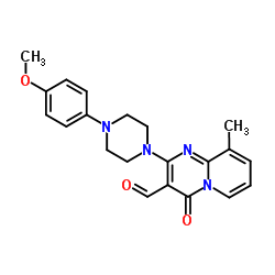 2-[4-(4-Methoxyphenyl)-1-piperazinyl]-9-methyl-4-oxo-4H-pyrido[1,2-a]pyrimidine-3-carbaldehyde Structure