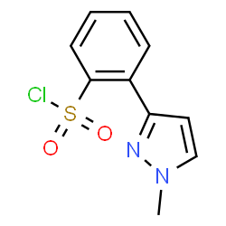 2-(1-Methyl-1H-pyrazol-3-yl)-benzenesulfonyl chloride结构式