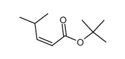 (Z)-tert-butyl 4-methyl-2-pentenoate Structure