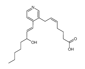 (Z)-7-[4-((E)-3-Hydroxy-oct-1-enyl)-pyridin-3-yl]-hept-5-enoic acid结构式