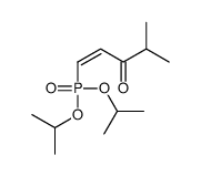 1-di(propan-2-yloxy)phosphoryl-4-methylpent-1-en-3-one Structure