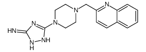 3-[4-(quinolin-2-ylmethyl)piperazin-1-yl]-1H-1,2,4-triazol-5-amine结构式