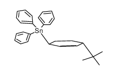 (trans-4-(1,1-dimethylethyl)cyclohex-2-enyl)triphenylstannane Structure