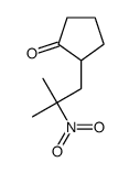 2-(2-methyl-2-nitropropyl)cyclopentan-1-one结构式