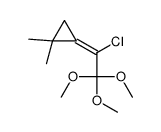 2-(1-chloro-2,2,2-trimethoxyethylidene)-1,1-dimethylcyclopropane Structure