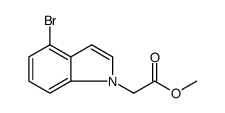 1H-Indole-1-acetic acid, 4-bromo-, methyl ester Structure