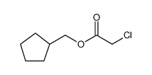 Acetic acid, 2-chloro-, cyclopentylmethyl ester Structure