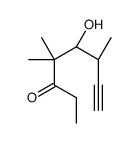 (5S,6S)-5-hydroxy-4,4,6-trimethyloct-7-yn-3-one结构式