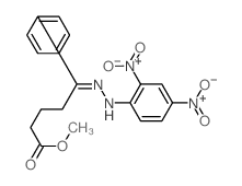 methyl (5Z)-5-[(2,4-dinitrophenyl)hydrazinylidene]-5-phenyl-pentanoate Structure