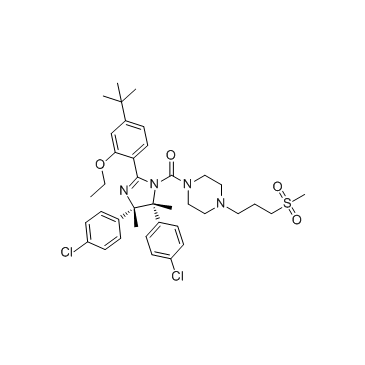 [(4R,5S)-4,5-双(4-氯苯基)-2-[4-(1,1-二甲基乙基)-2-乙氧基苯基]-4,5-二氢-4,5-二甲基-1H-咪唑-1-基][4-[3-(甲磺酰基)丙基]-1-哌嗪基]甲星空app图片