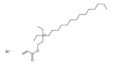 diethyl-(2-prop-2-enoyloxyethyl)-tetradecylazanium,bromide Structure