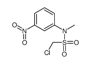 1-chloro-N-methyl-N-(3-nitrophenyl)methanesulfonamide结构式