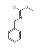 N-benzyl-1-methylsulfanylmethanimidoyl chloride Structure