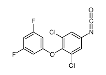 1,3-dichloro-2-(3,5-difluorophenoxy)-5-isocyanatobenzene Structure