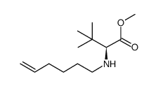 methyl N-hex-5-en-1-yl-3-methyl-L-valinate Structure