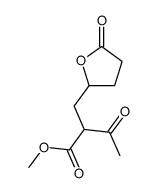 acetyl-2 (oxo-2 tetrahydrofurfuryl-5)-3 propionate de methyle结构式