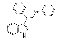 2-methyl-3-(1-phenyl-2-phenylselenoethyl)-1H-indole Structure