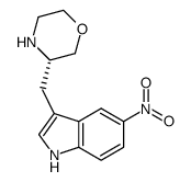 3-[(S)-morpholin-3-ylmethyl]-5-nitro-1H-indole Structure