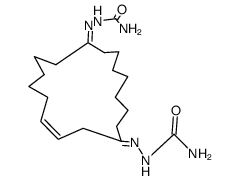 Cycloheptadec-3-en-1,10-dion-bis-semicarbazon结构式