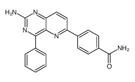 4-phenyl-6-(4-aminocarbonylphenyl)pyrido[3,2-d]pyrimidin-2-ylamine Structure