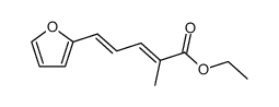 (2E,4E)-5-Furan-2-yl-2-methyl-penta-2,4-dienoic acid ethyl ester Structure