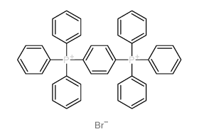 Phosphonium,1,4-phenylenebis[triphenyl-, dibromide (9CI) structure