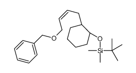 tert-butyl-dimethyl-[(1S,2R)-2-[(E)-4-phenylmethoxybut-2-enyl]cyclohexyl]oxysilane结构式