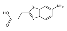 2-Benzothiazolepropionicacid,6-amino-(6CI) Structure