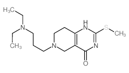 Pyrido[4,3-d]pyrimidin-4(3H)-one,6-[3-(diethylamino)propyl]-5,6,7,8-tetrahydro-2-(methylthio)- Structure