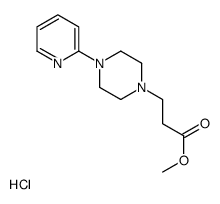 methyl 3-(4-pyridin-2-ylpiperazin-1-yl)propanoate,hydrochloride结构式