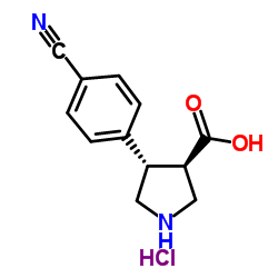 (TRANS)-4-(4-CYANO-PHENYL)-PYRROLIDINE-3-CARBOXYLIC ACID-HCL picture