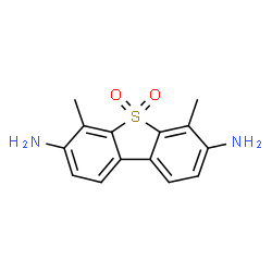 4,6-Dimethyl-3,7-diaminodibenzothiophene 5,5-dioxide结构式