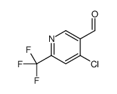 4-Chloro-6-(trifluoromethyl)pyridine-3-carboxaldehyde, 4-Chloro-5-formyl-2-(trifluoromethyl)pyridine structure