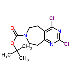 7-BOC-2,4-二氯-5,6,8,9-嘧啶并[4,5-d]氮杂环庚烷图片