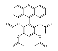 3-(9-Acridyl)-1,2,4,5-benzenetetrol Tetraacetate Structure